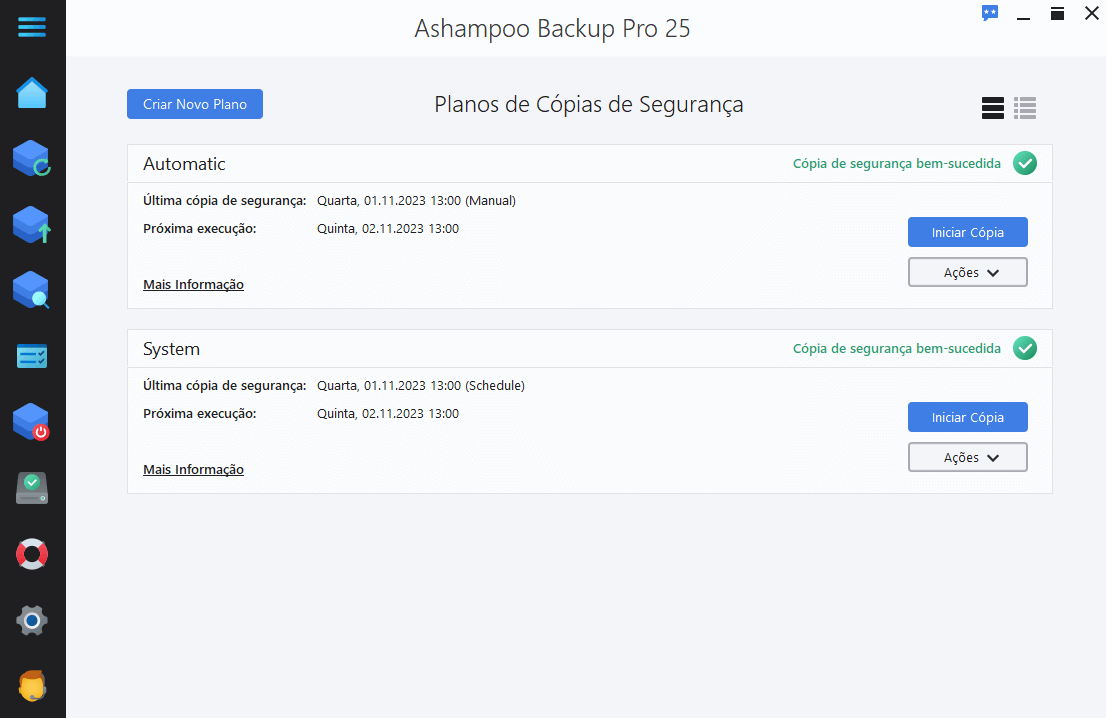 Ashampoo® Backup Pro 25 - Backup plans 