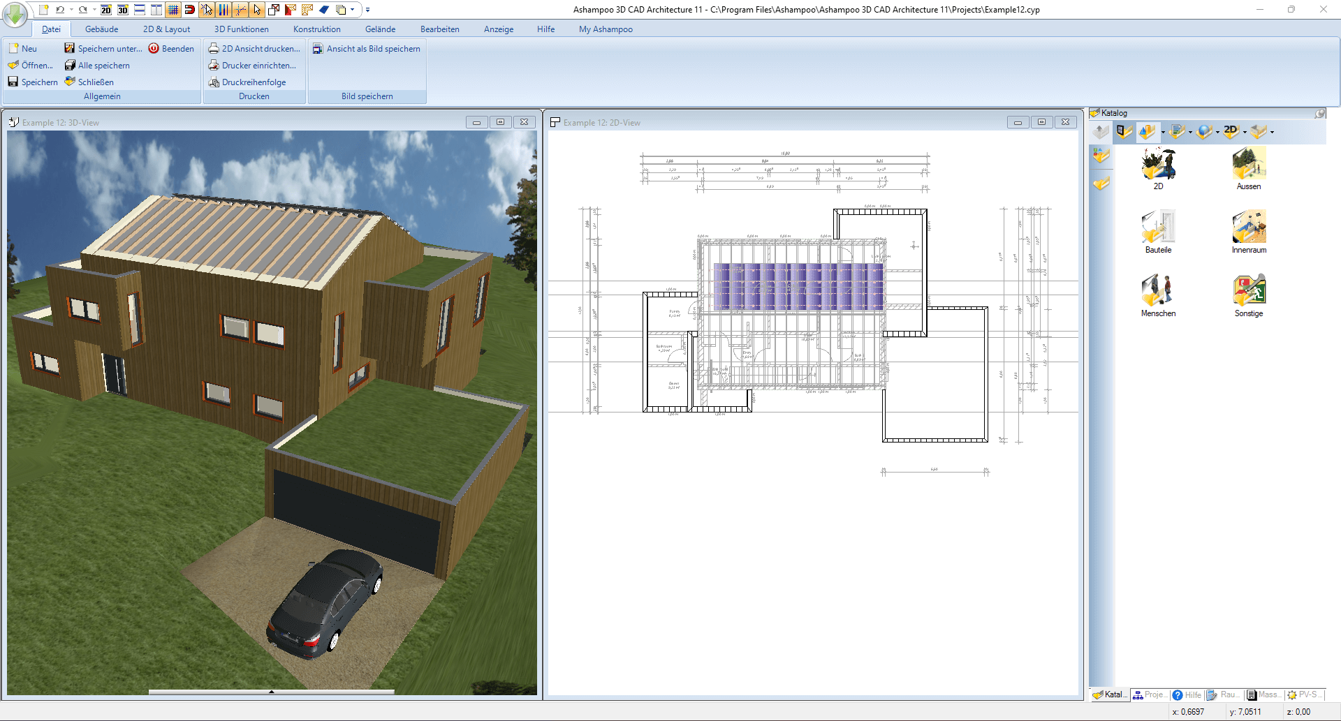 Ashampoo 3D CAD Architecture 11 - Holzhaus 