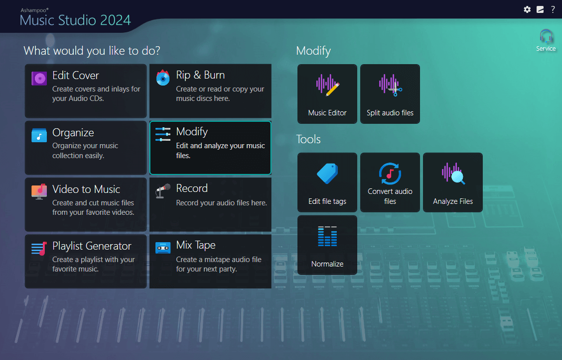 Ashampoo® Music Studio 2024 - Modify 