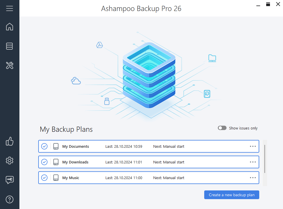 Ashampoo Backup Pro 26 - Welcome