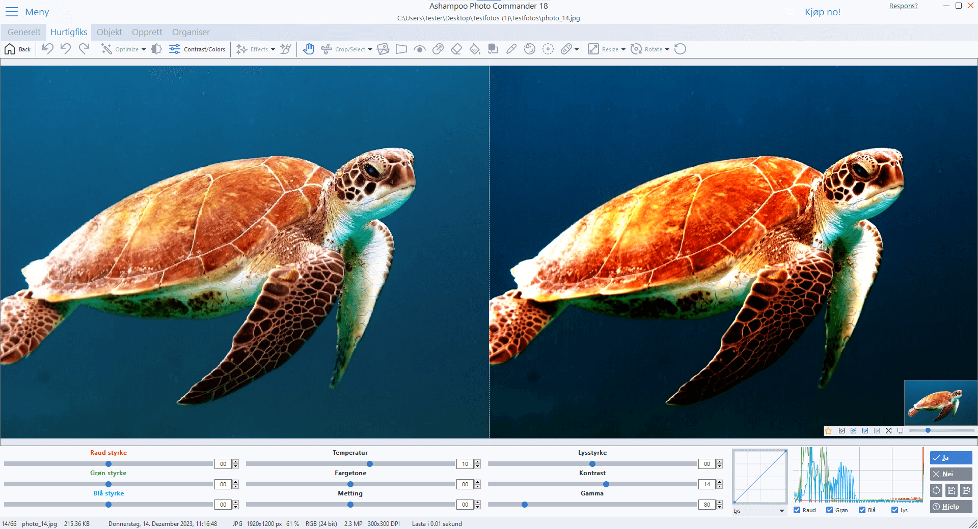 Ashampoo® Photo Commander 18 - Skin Light editor