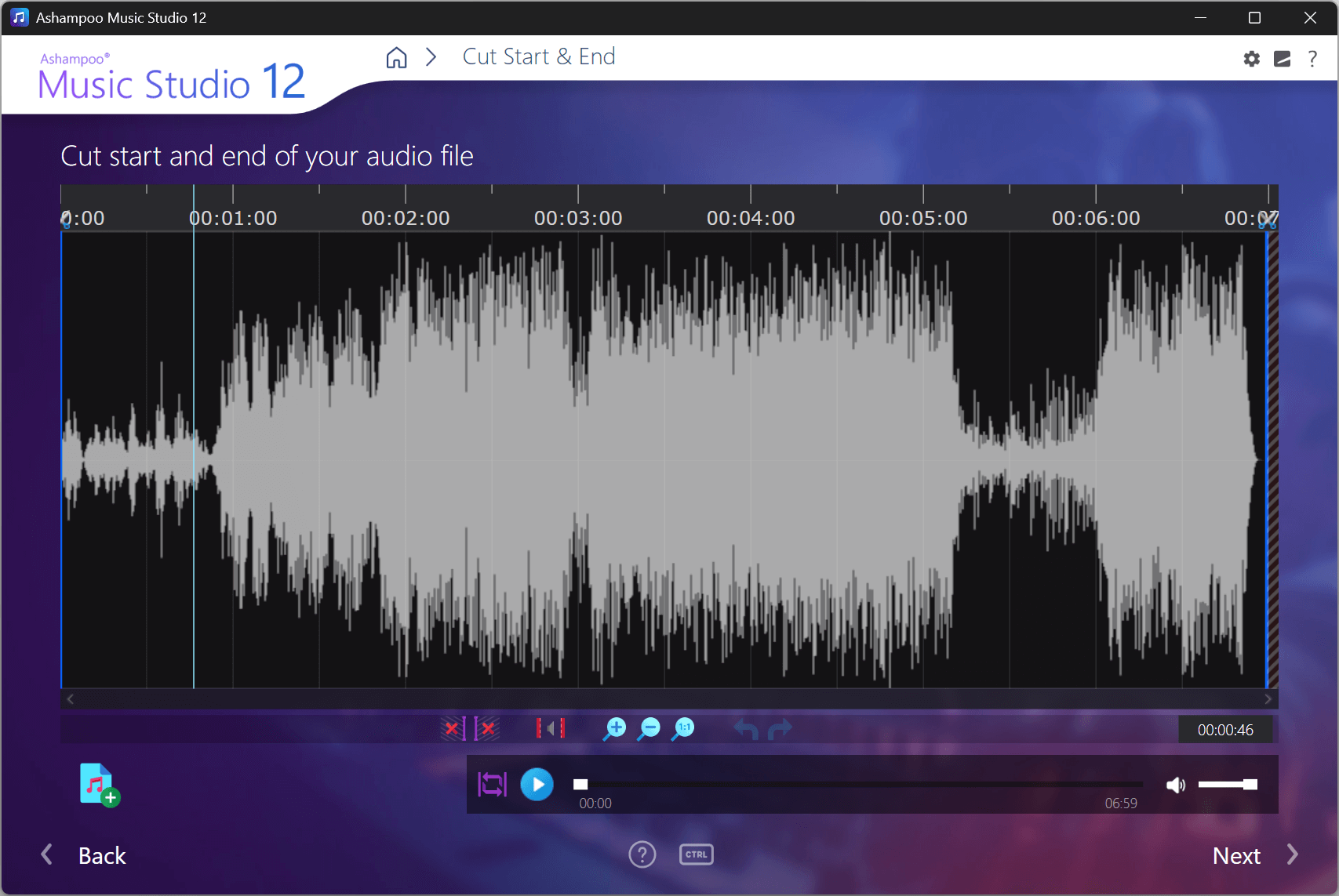 Ashampoo Music Studio 12 - Cut