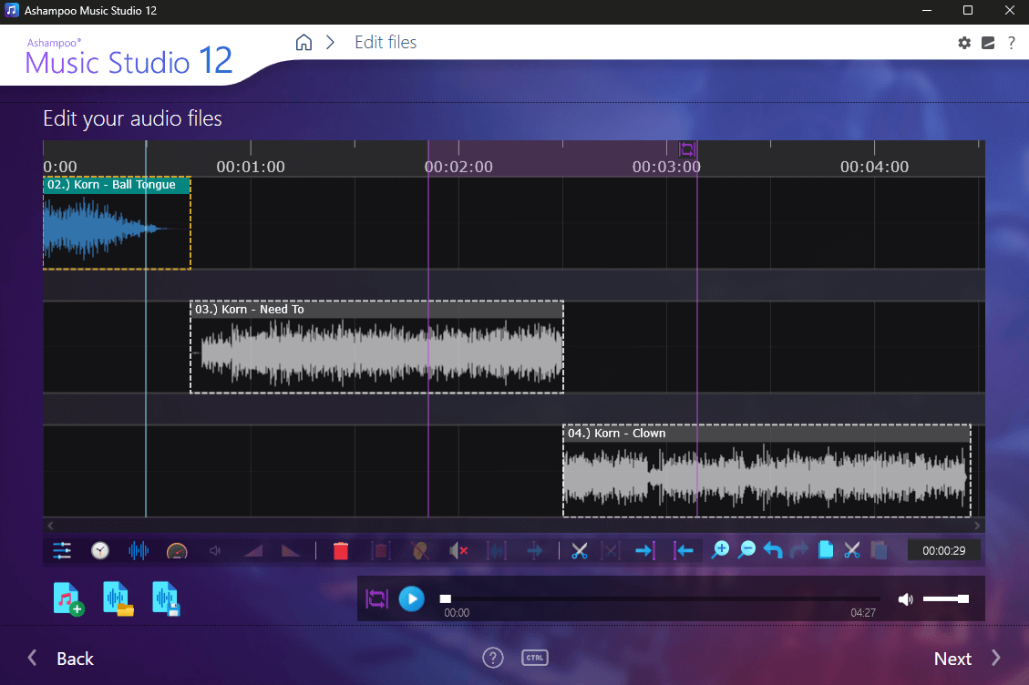 Ashampoo Music Studio 12 - Editor