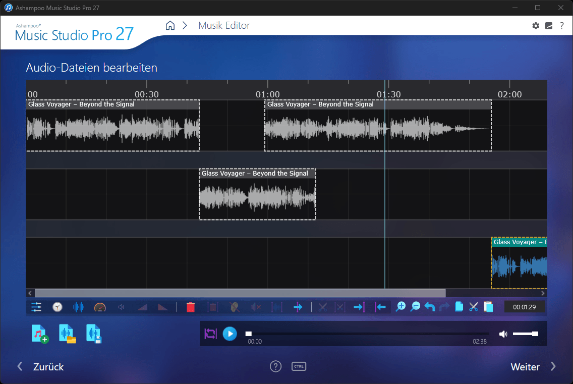 Ashampoo® Music Studio Pro 27 - Editor