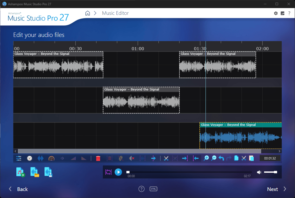 Ashampoo® Music Studio Pro 27 - Editor