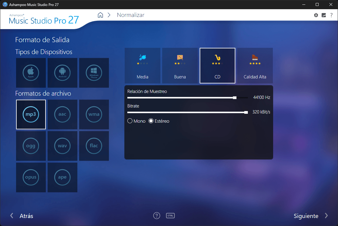 Ashampoo® Music Studio Pro 27 - Normalize