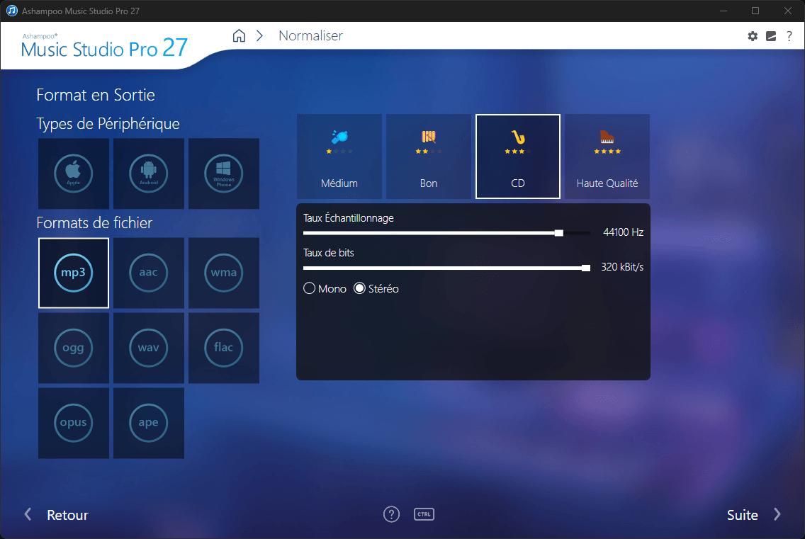 Ashampoo® Music Studio Pro 27 - Normalize