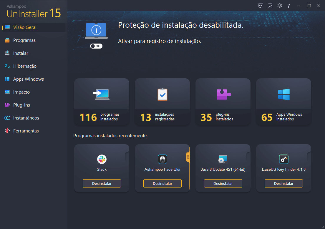 Ashampoo® UnInstaller 15 - Start Orange 