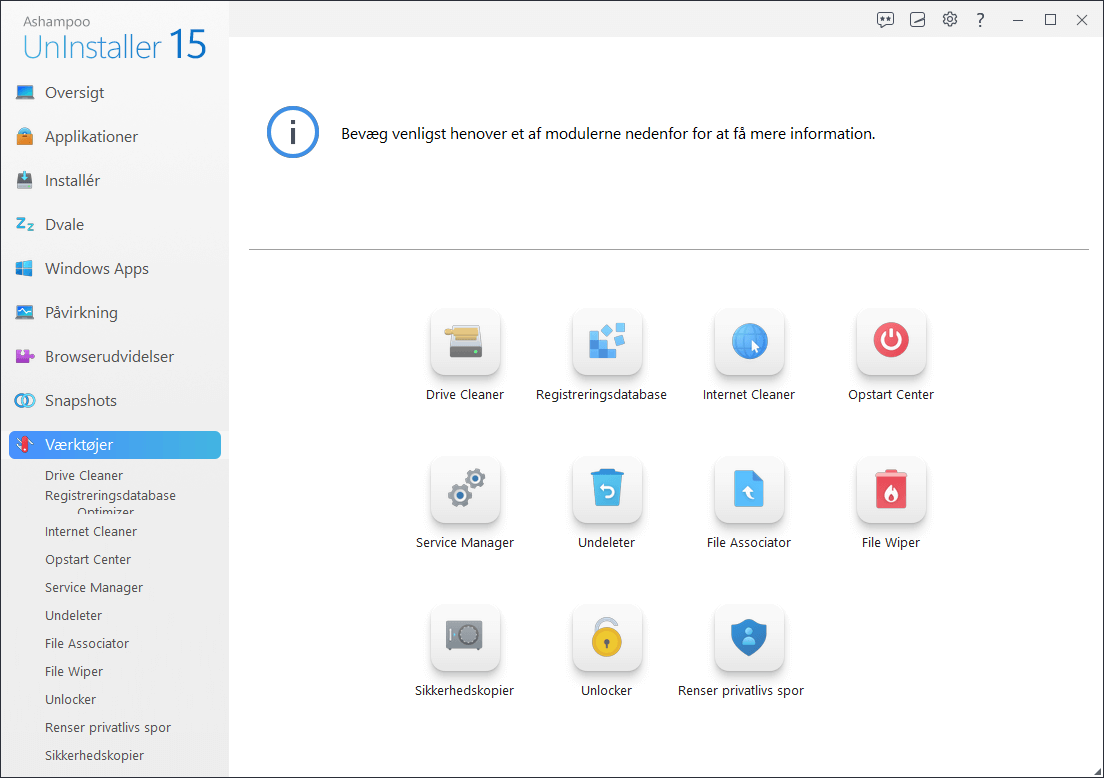 Ashampoo® UnInstaller 15 - Tools 