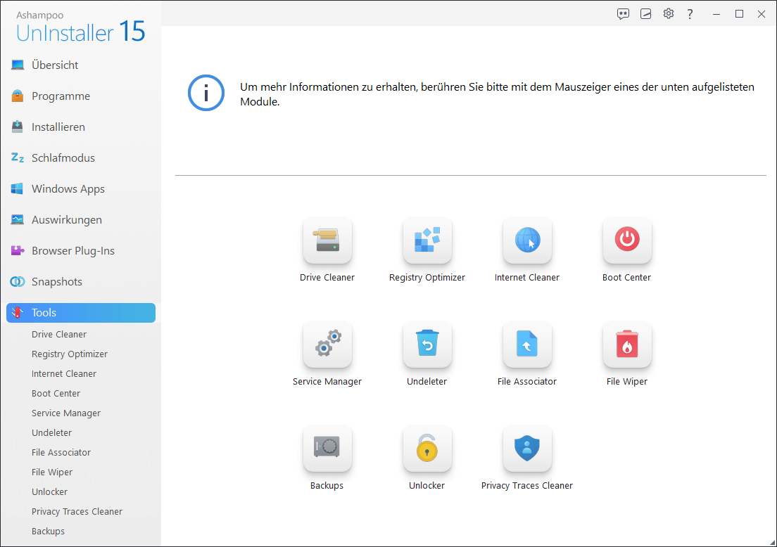 Ashampoo® UnInstaller 15 - Auswirkungen 