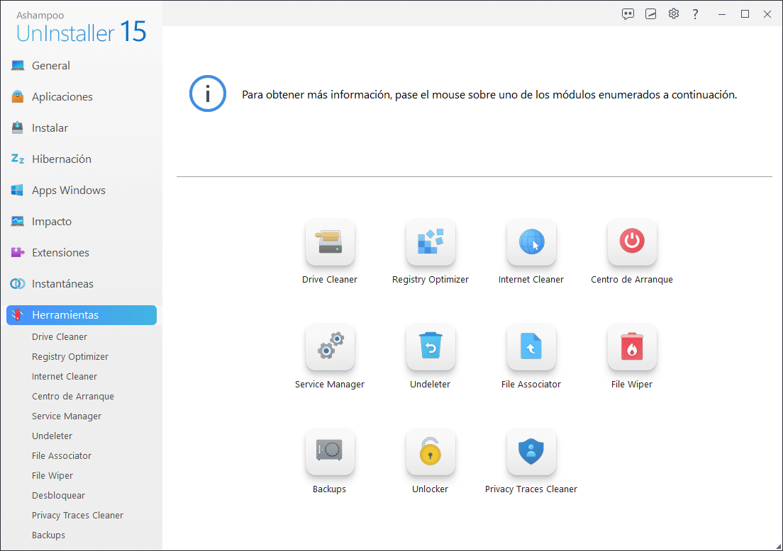 Ashampoo® UnInstaller 15 - Tools 
