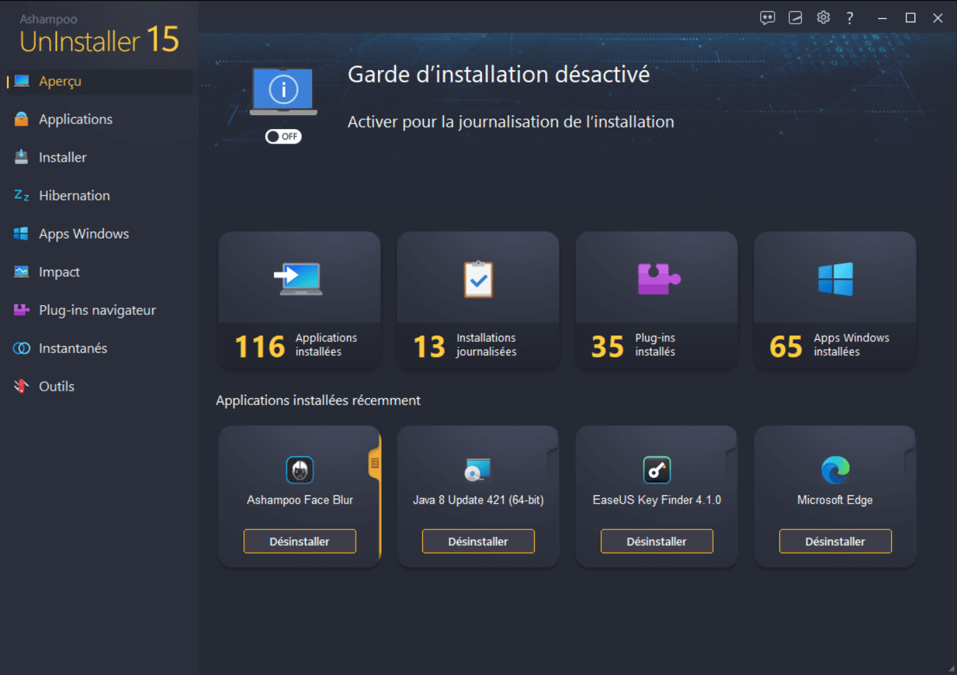 Ashampoo® UnInstaller 15 - Start Orange 