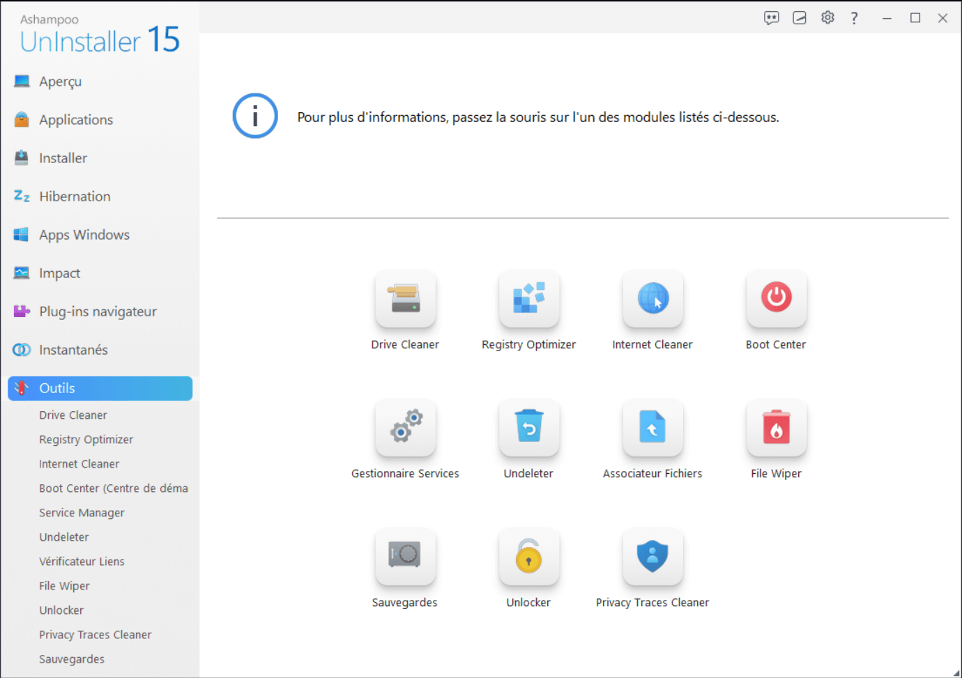 Ashampoo® UnInstaller 15 - Tools 
