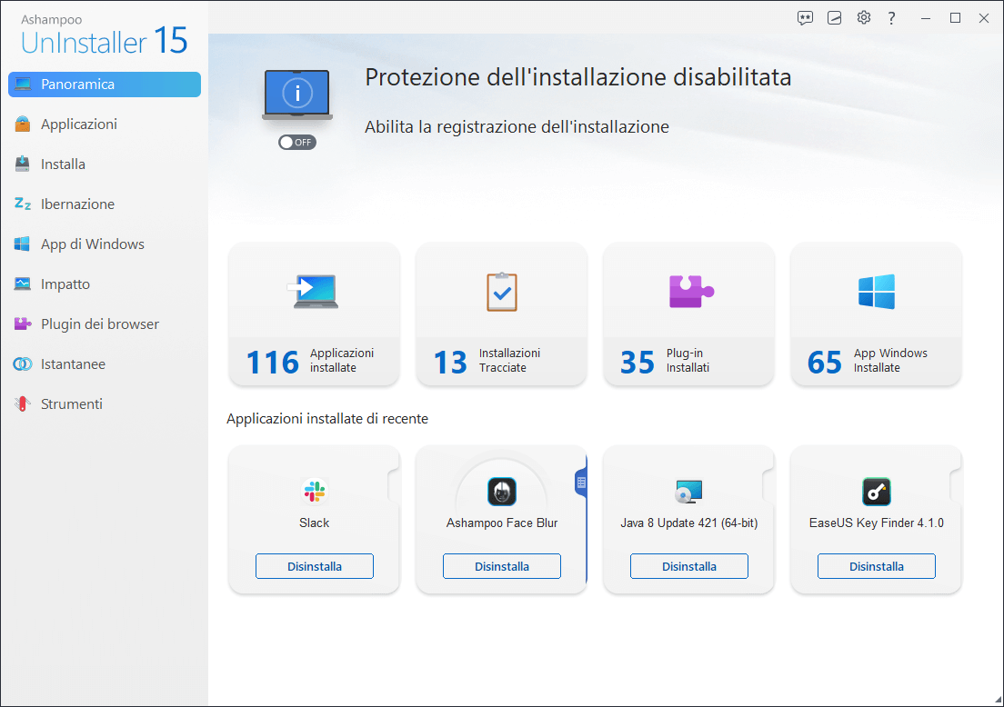 Ashampoo® UnInstaller 15 - Start Light 