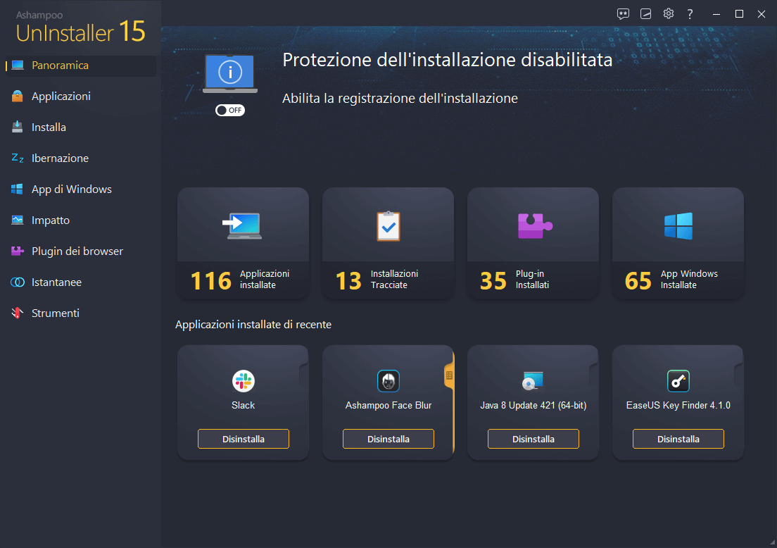 Ashampoo® UnInstaller 15 - Start Orange 