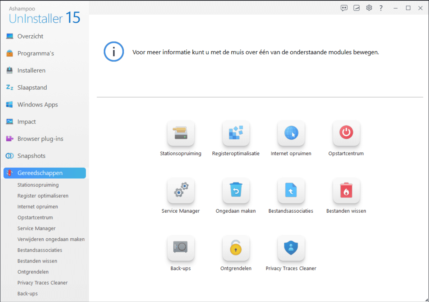 Ashampoo® UnInstaller 15 - Tools 