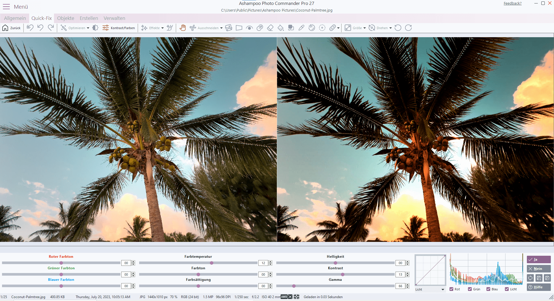Ashampoo® Photo Commander Pro 27 - Editor