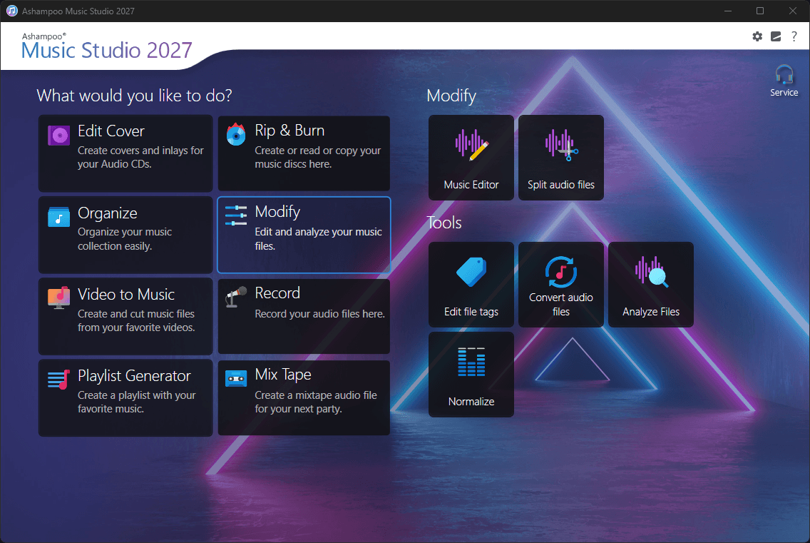Ashampoo® Music Studio 2027 - Modify