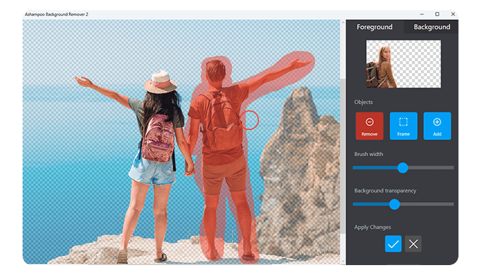 Screenshot Ashampoo® Background Remover