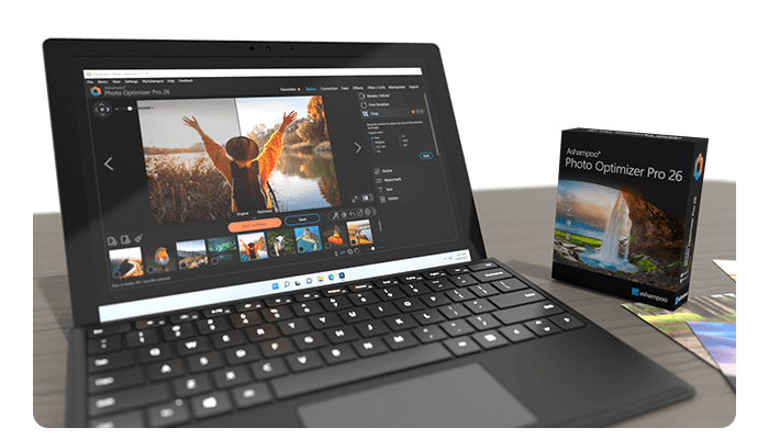 Screenshot Ashampoo® Photo Optimizer Pro 26 - Presentation Screenshot - Auto-Optimize photos to perfection