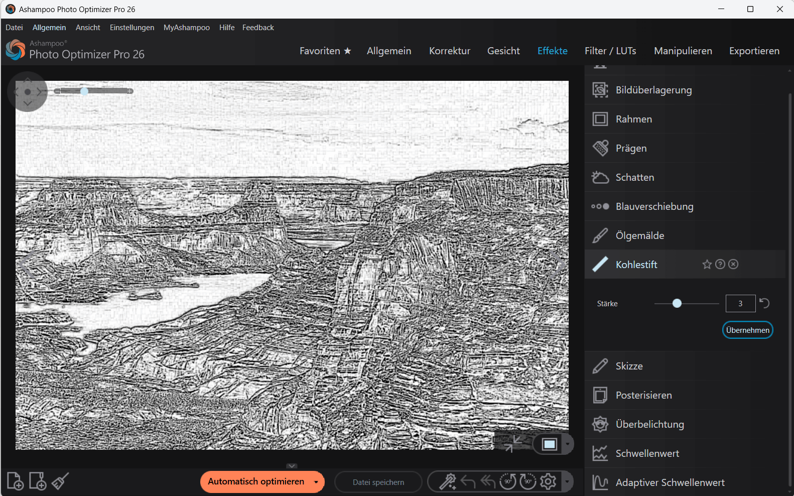 sPhoto Optimizer Pro 26 - Effekte