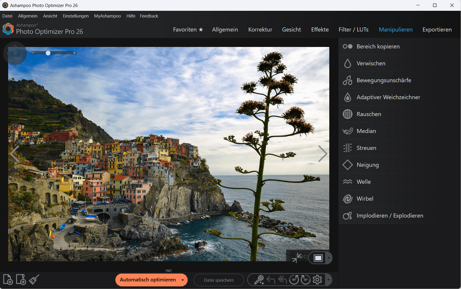Photo Optimizer Pro 26 - Manipulieren