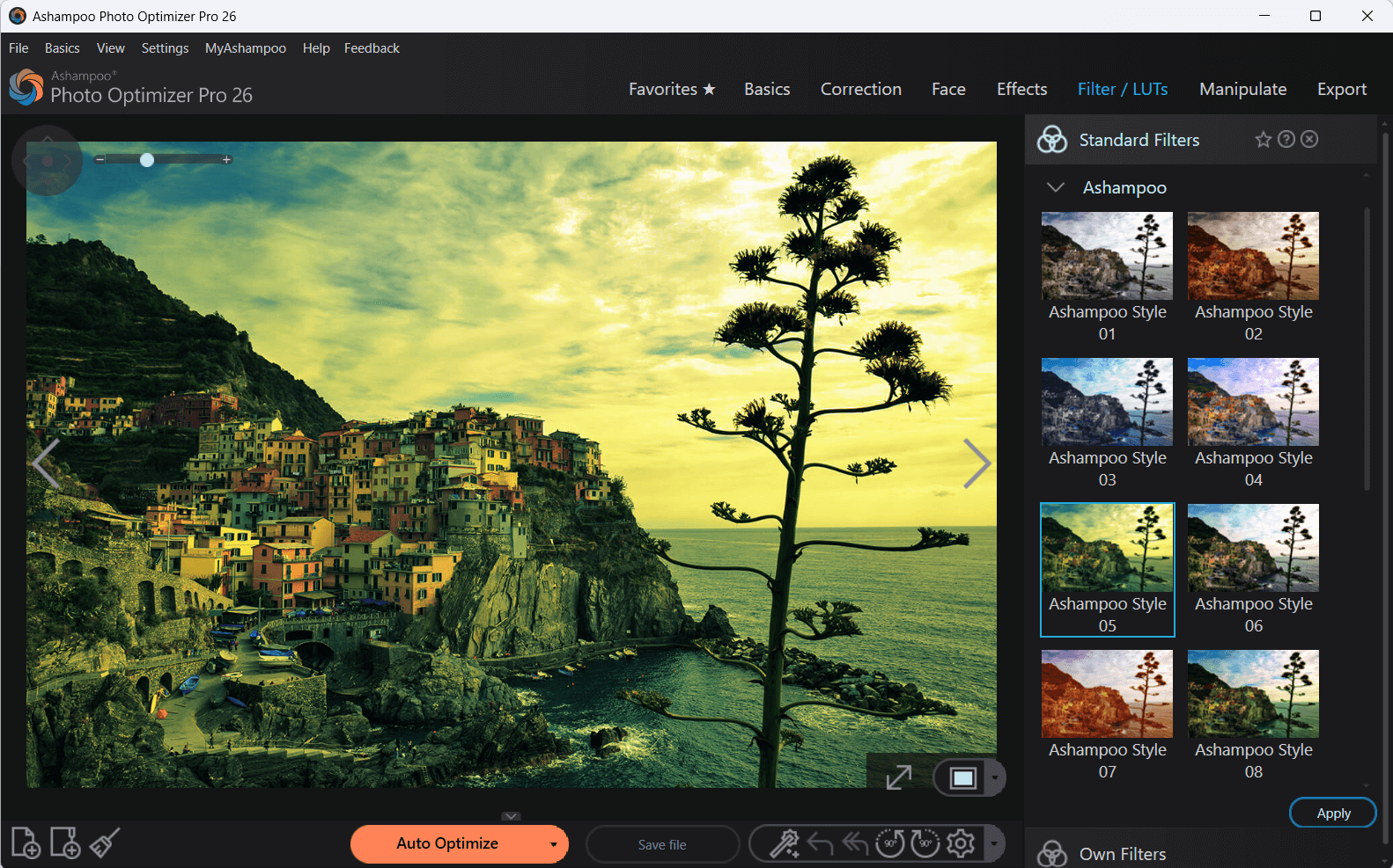 Photo Optimizer Pro 26  - Filter
