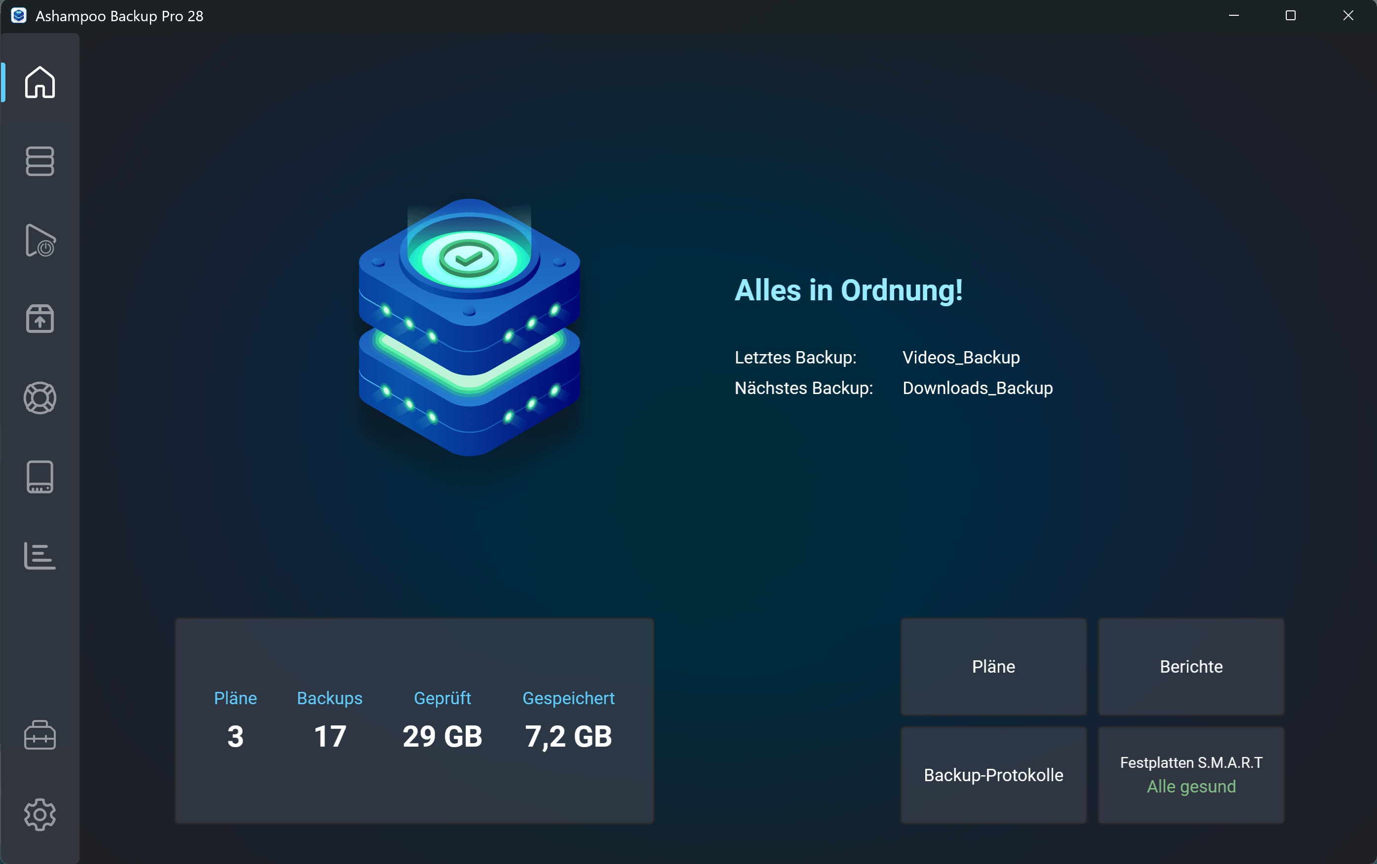 Ashampoo® Backup Pro 28 - Start