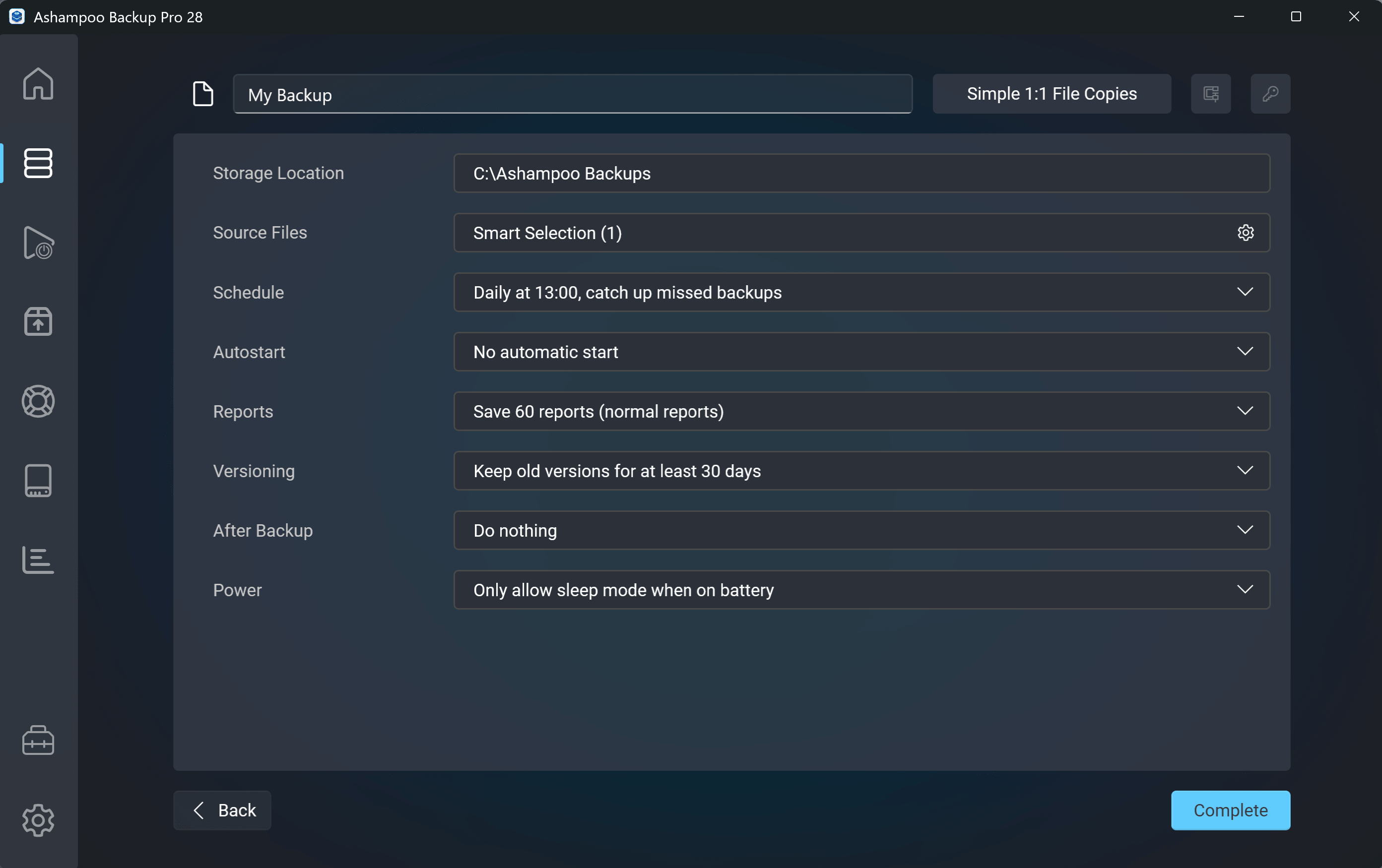Ashampoo® Backup Pro 28 - My Backup