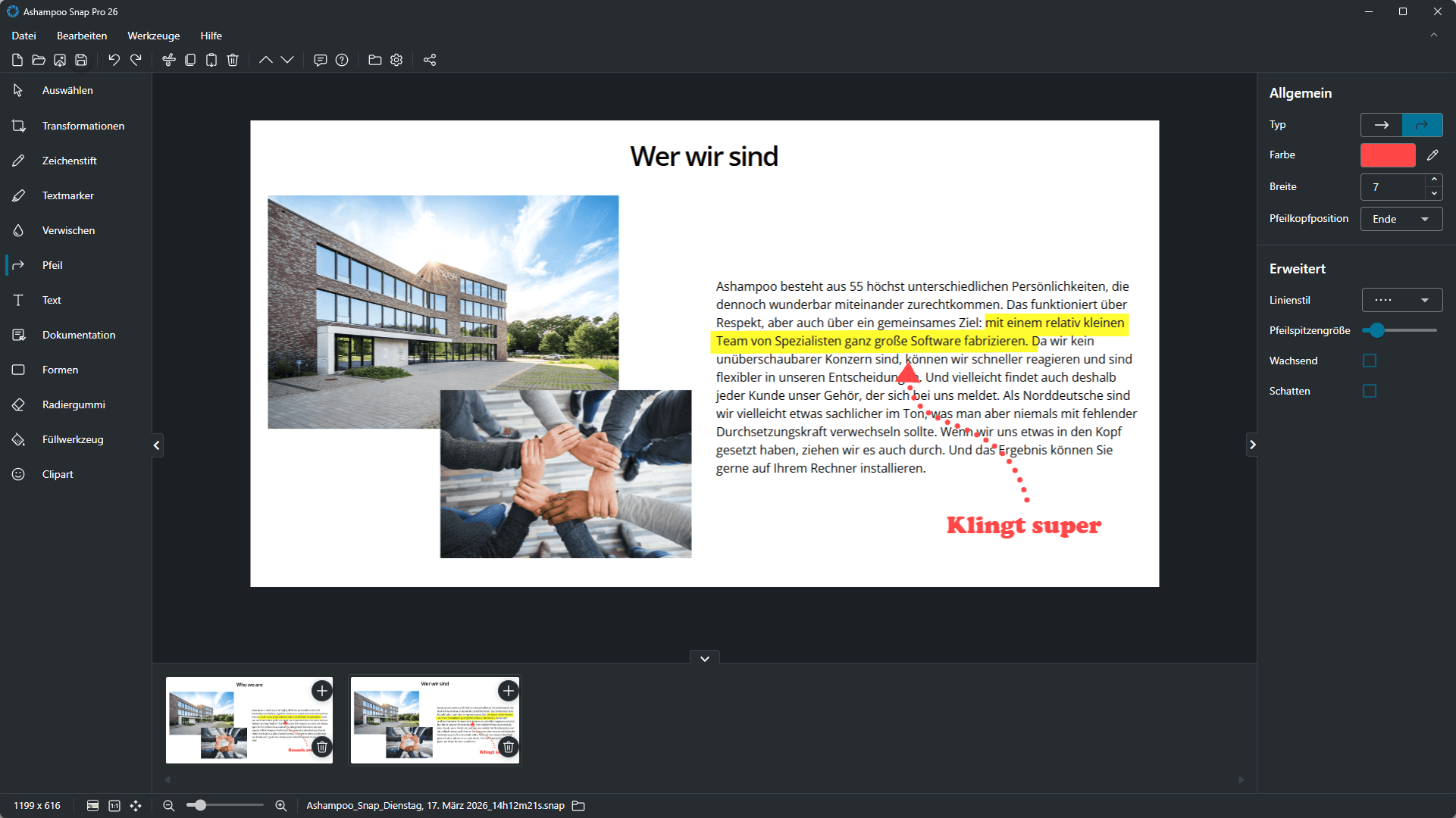 Ashampoo® Snap Pro 26 - Editor