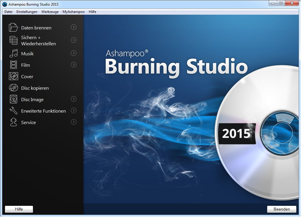 ashampoo burning studio free 2015