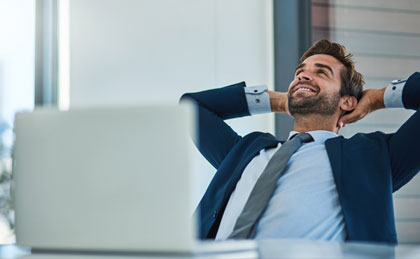 Picture: man relaxing