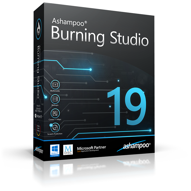 Resultado de imagem para ashampoo burning studio 19