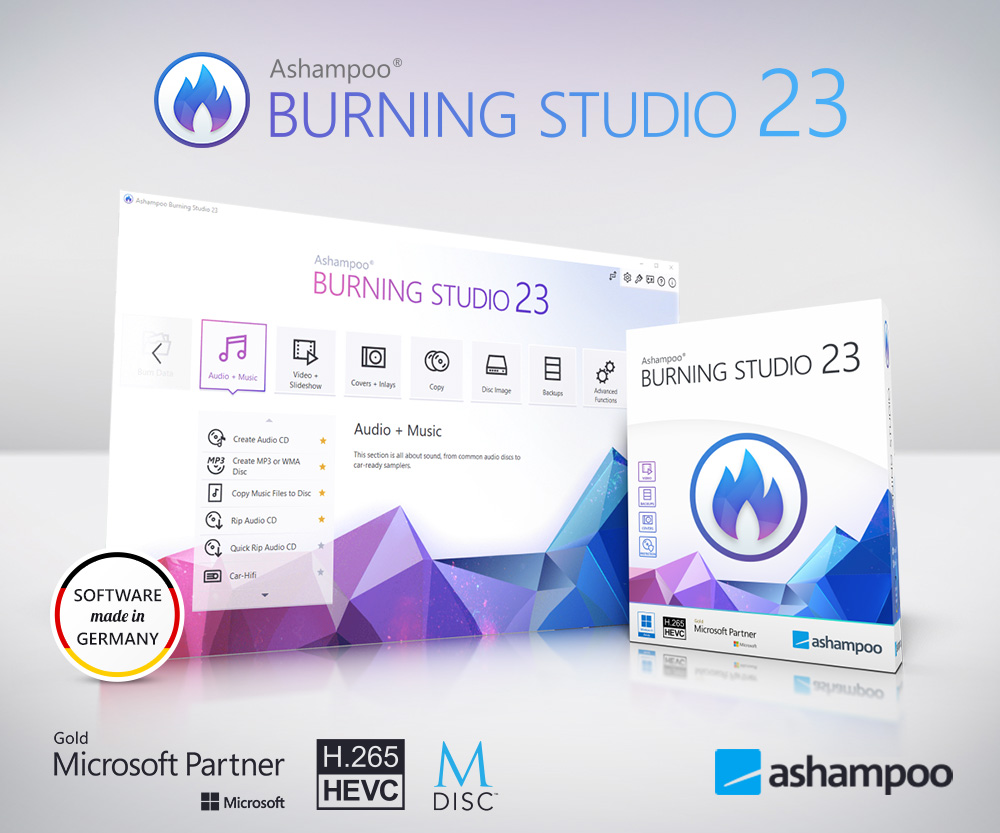 Ashampoo - Burning Studio 23 - Presentation