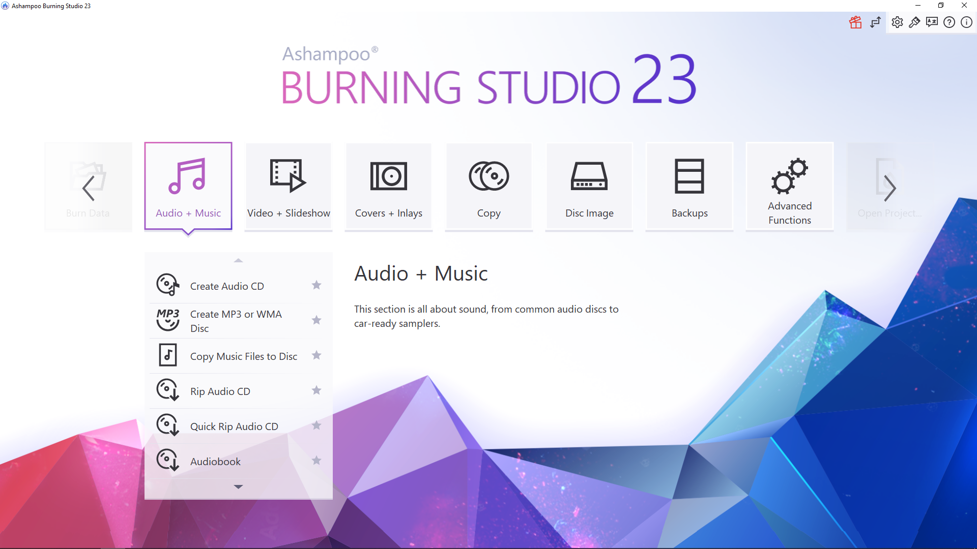 ashampoo burning studio 23 screenshot