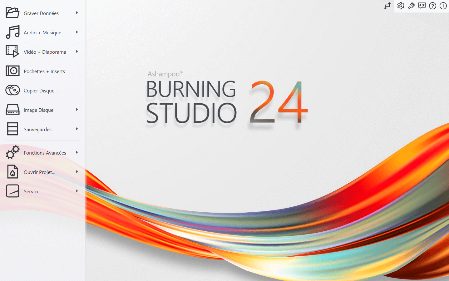 Ashampoo® Burning Studio 24 - Start light