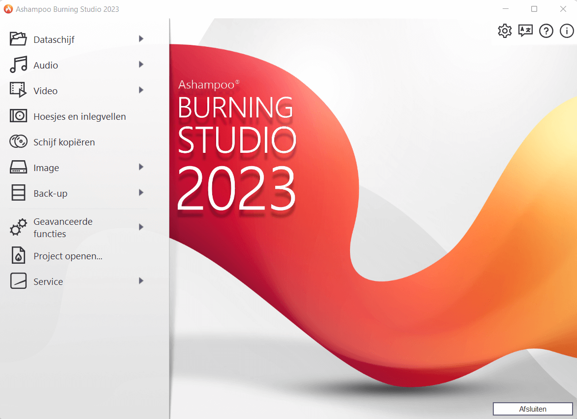Ashampoo® Burning Studio 2023 - Start