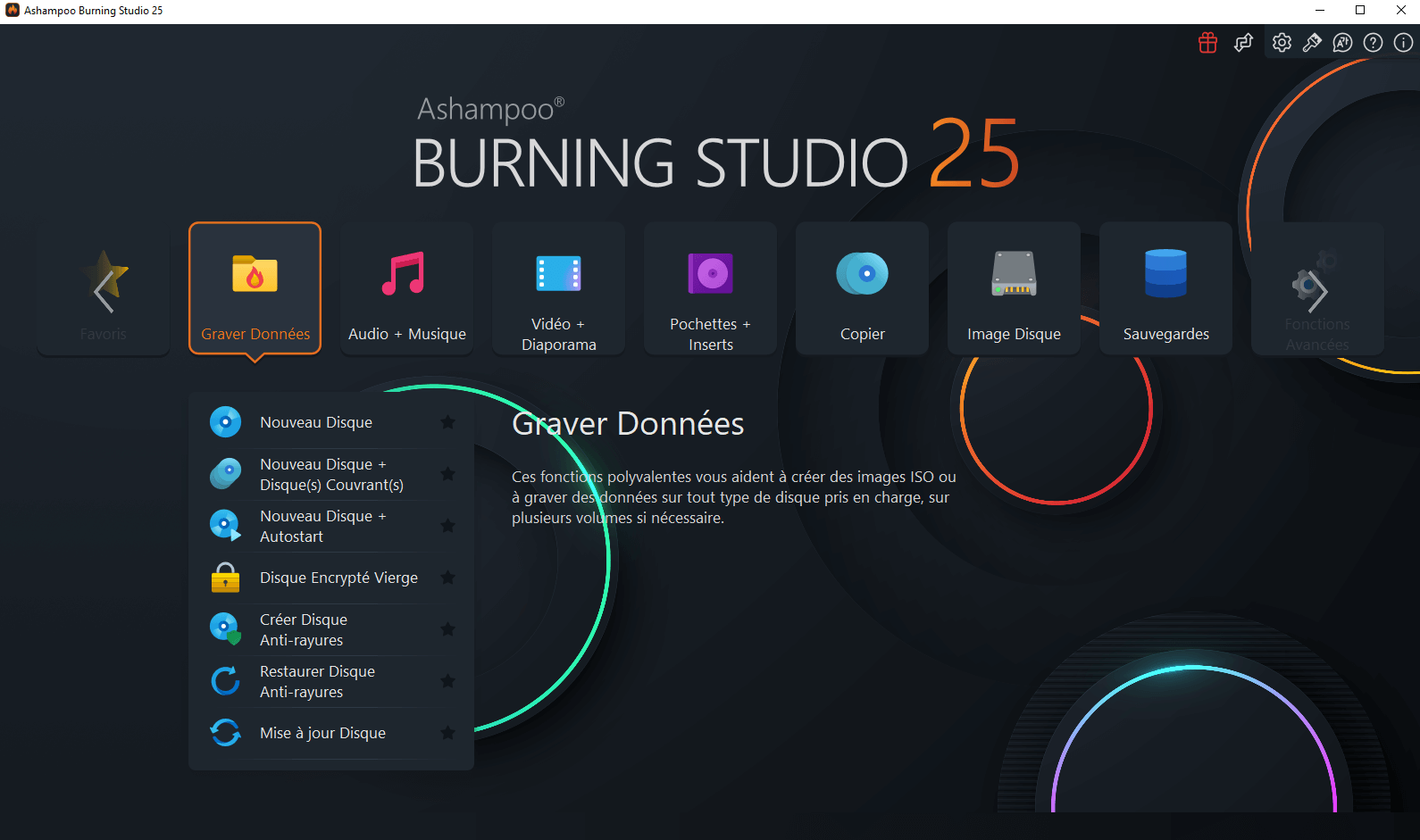 Ashampoo Burning Studio 25 - Dark 