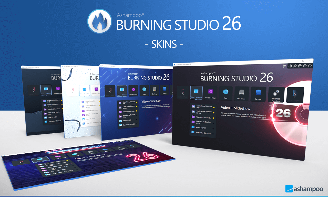 Ashampoo® Burning Studio 26 - Skins