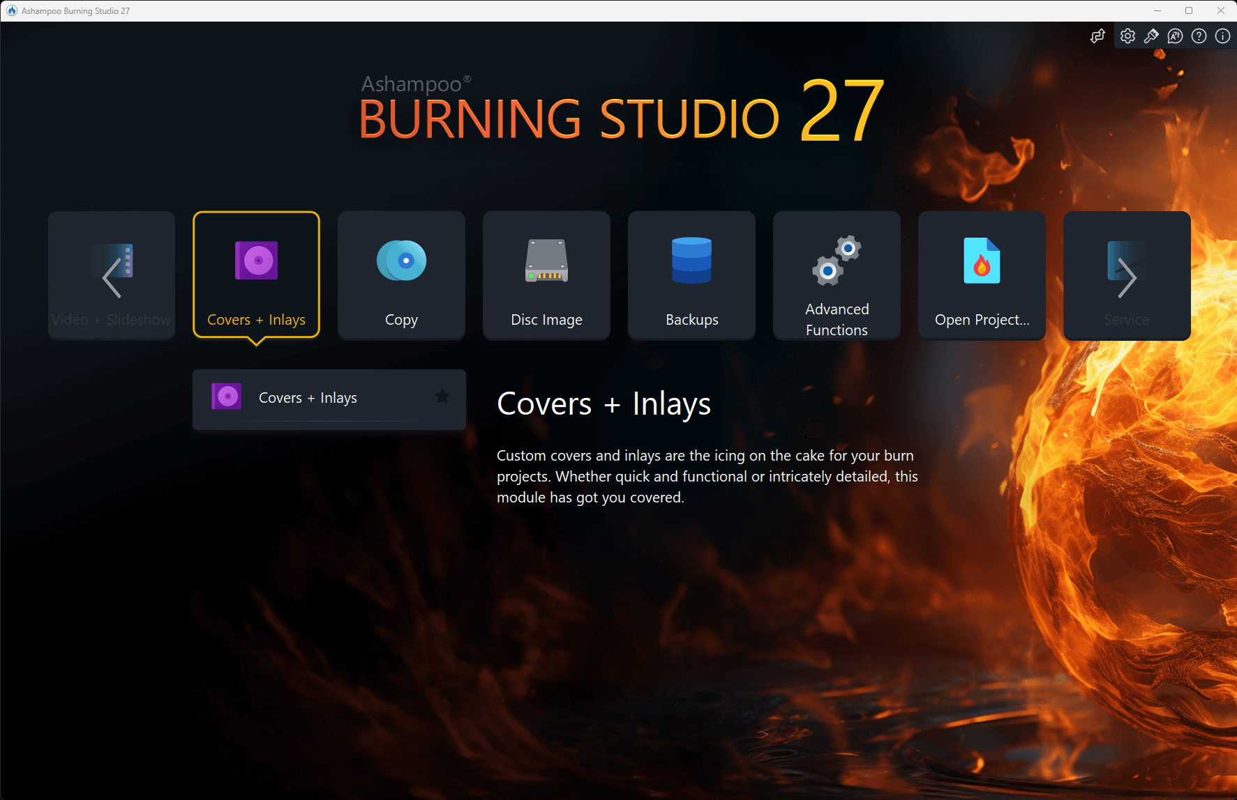 Ashampoo® Burning Studio 27 - Cover & Inlays