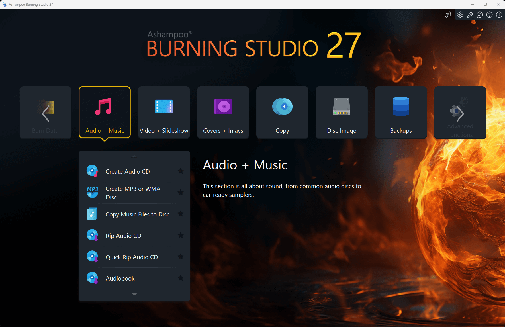 Ashampoo® Burning Studio 27 - Audio & Music