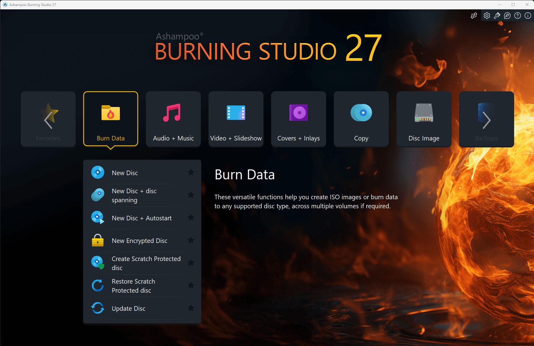 Ashampoo® Burning Studio 27 - Burn data