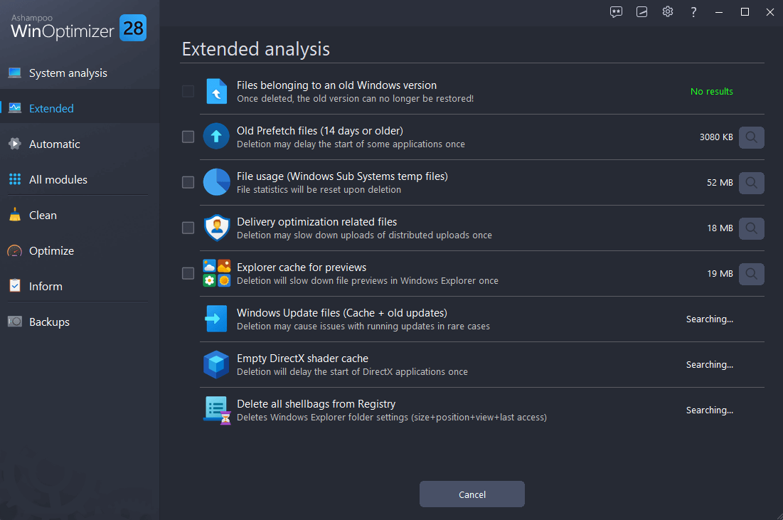 WinOptimizer 28 - Extendet