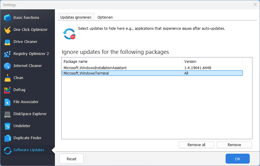 Ashampoo® WinOptimizer Pro 29 - Software Updater
