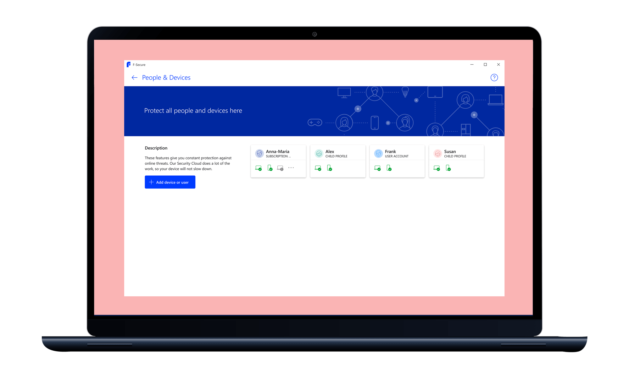 F-Secure - Internet-Security - Devices view 