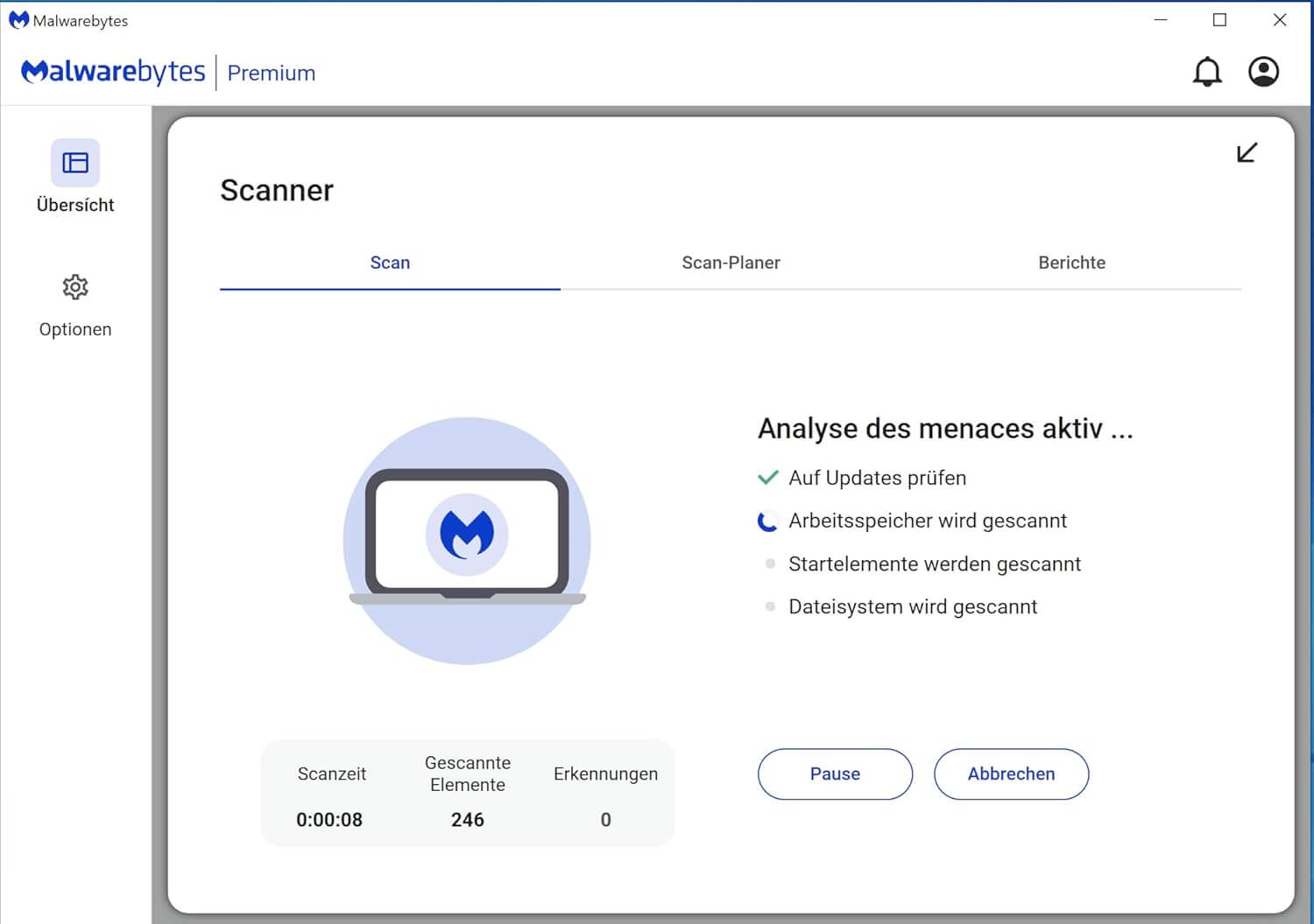 Malwarebytes Premium - Scanner