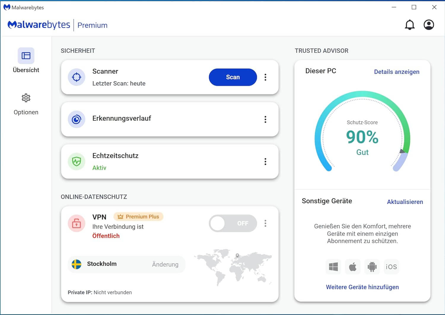 Malwarebytes Premium - Start