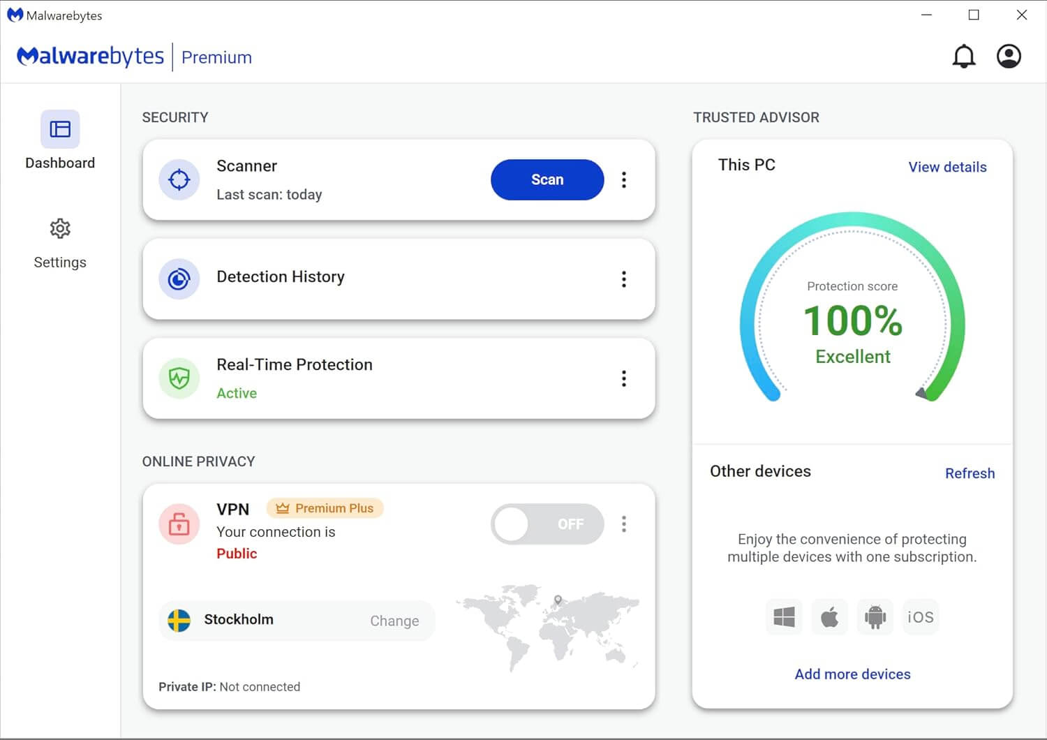Malwarebytes Premium - Scan