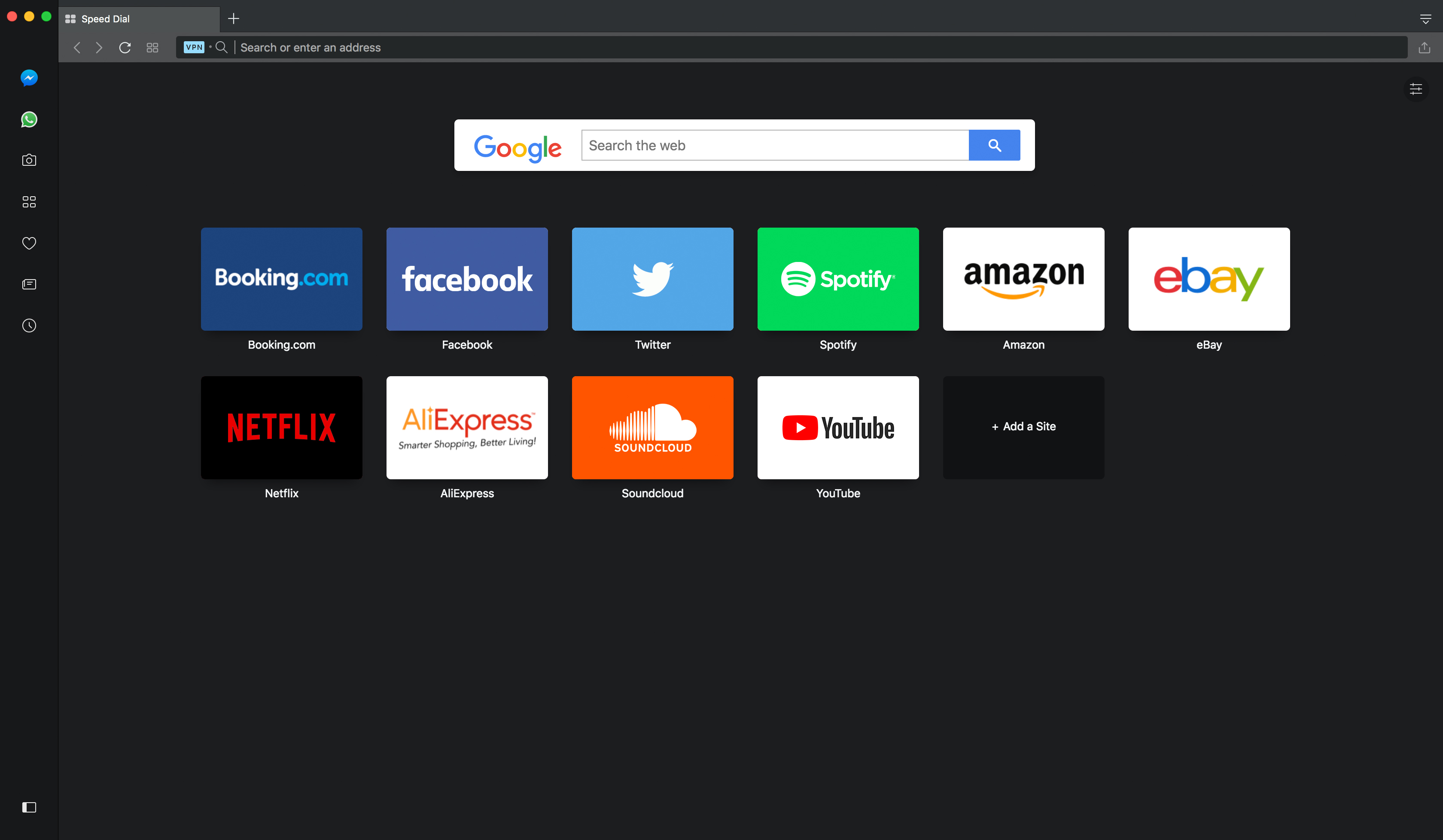 Screenshot Opera