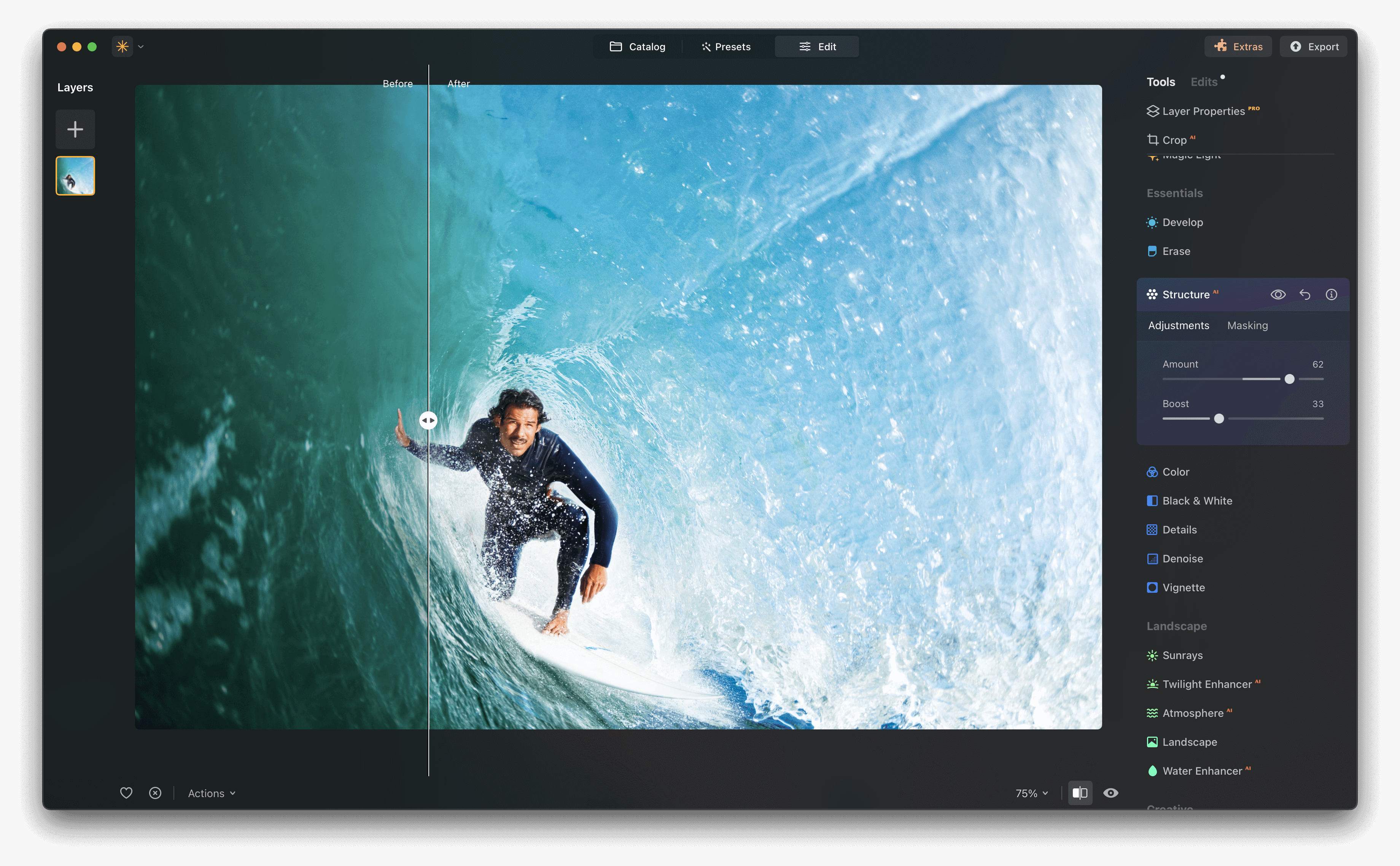 Skylum Luminar Neo - Structure